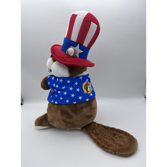 Buc-ees Plush Beaver Uncle Sam Fourth of July 4th USA Patriotic Stuffed Animal - Picture 3 of 7